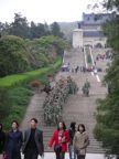 Military on the stairs