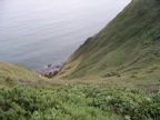 Along the cliffs