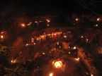 Lights spiraling down
