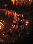 Everyone holding a candle