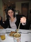 Trying out the 'liquid marzipan'