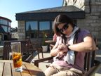 The reward: a vermut on a sunny terrace